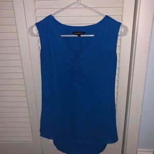 Express Royal Blue Work Tank Top Blouse